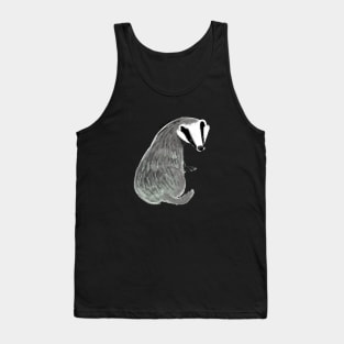 Adorable Badger Meles meles Tank Top